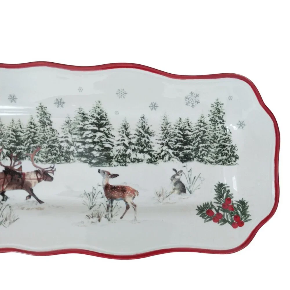 Better Homes And Gardens Heritage Collection Ceramic Platter Serving Tray Plate - Picture 4 of 10
